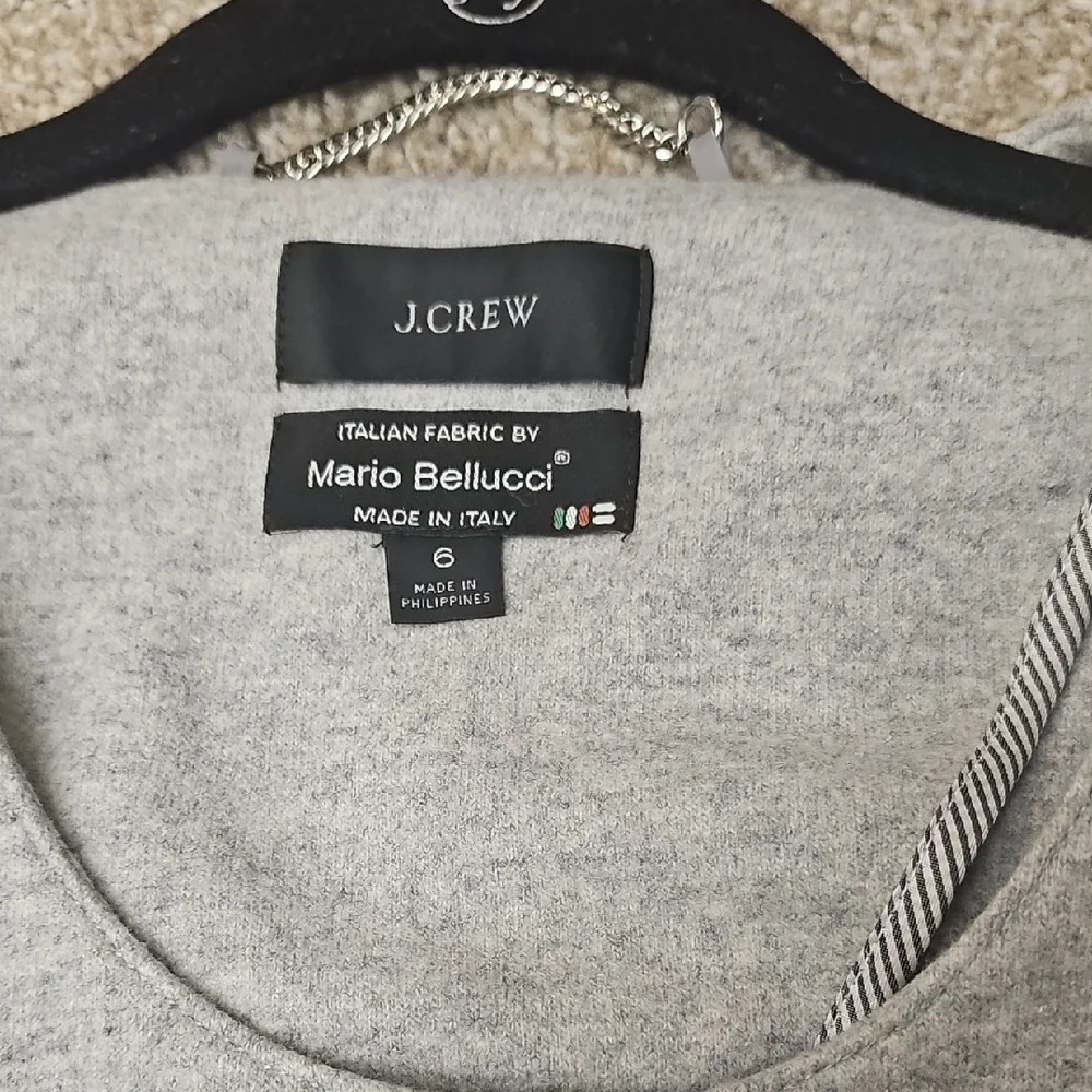 J. Crew Heather Gray Belted Jacket - Picture 12 of 12